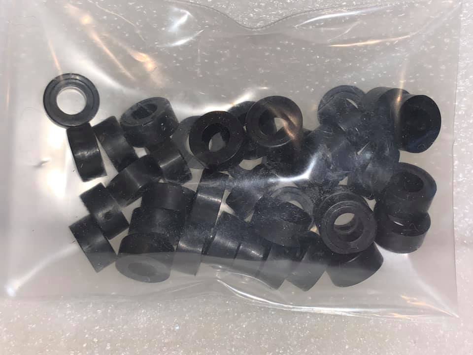 Compatible with Aurora slot car AFX REAR silicone compound tires 100 Pc Bag 